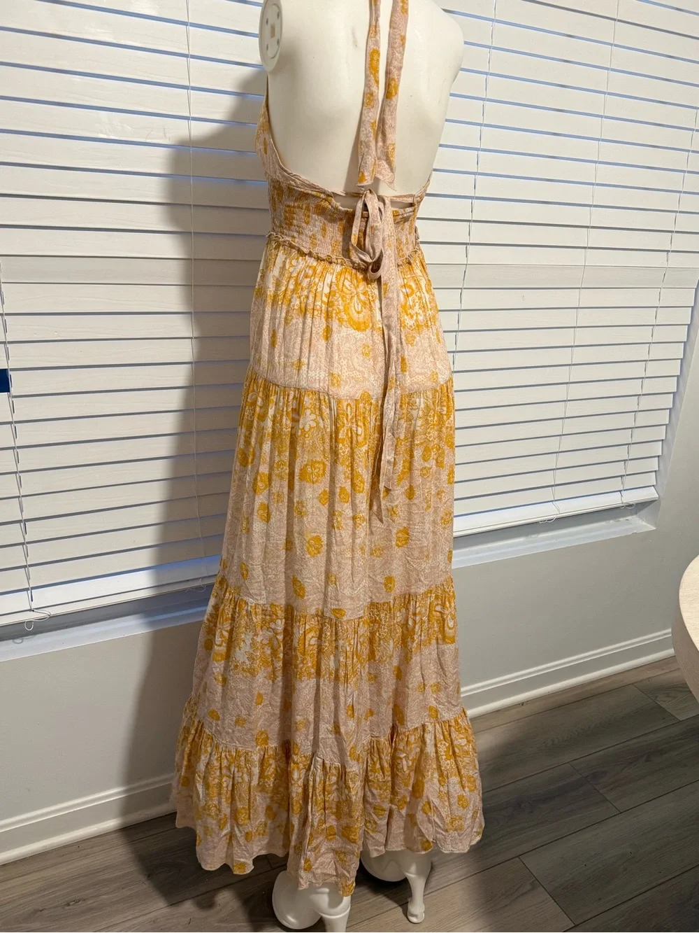 Free People Cream and Yellow Knit Maxi Dress - Picture 2 of 7